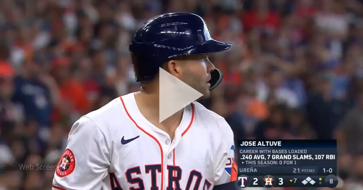 Jose Altuve RESPONDIÓ con BASES LLENAS en rally de Houston Astros (+VIDEO)