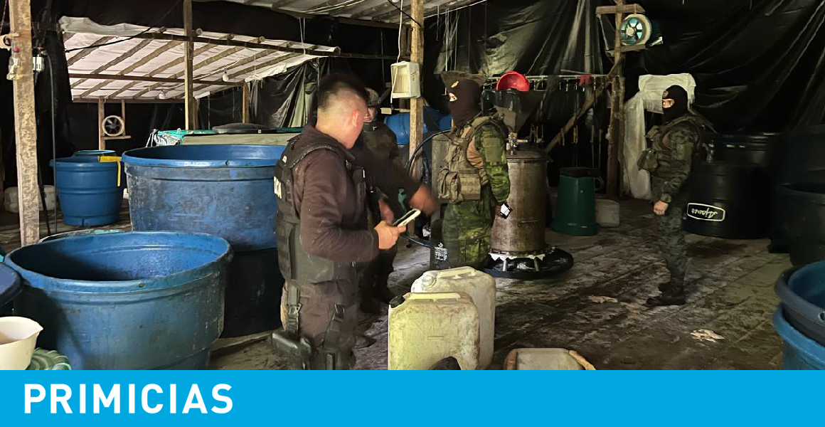 Bloque de Seguridad destruye un laboratorio de droga en la frontera con Colombia