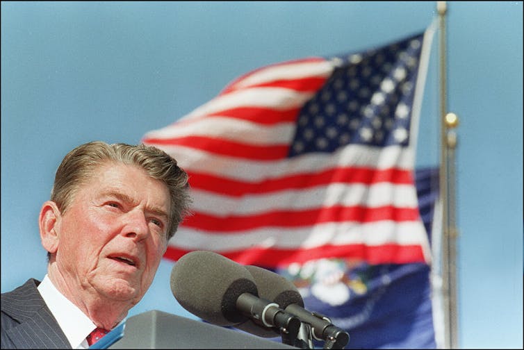 Reagan’s great America shining on a hill twisted into Trump’s dark vision of Christian nationalism