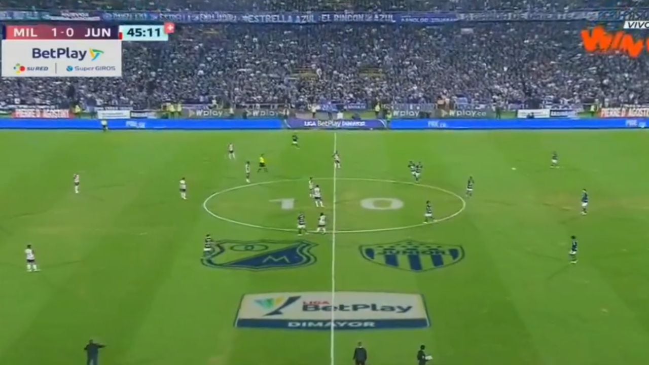 VIDEO | Polémico e insólito en El Campín: gol de Millonarios desató furia en los jugadores de Junior, que no querían seguir jugando