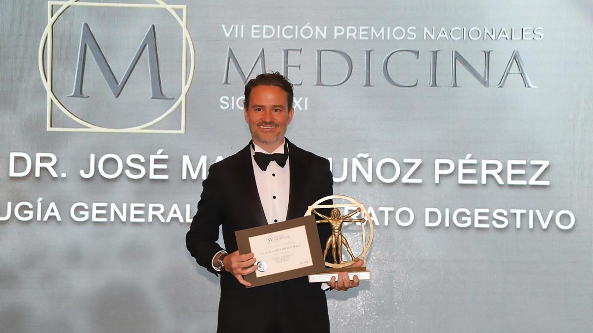 El doctor José María Muñoz, de Clínica Rotger, Premio Nacional de Medicina Siglo XXI en Cirugía General Digestiva