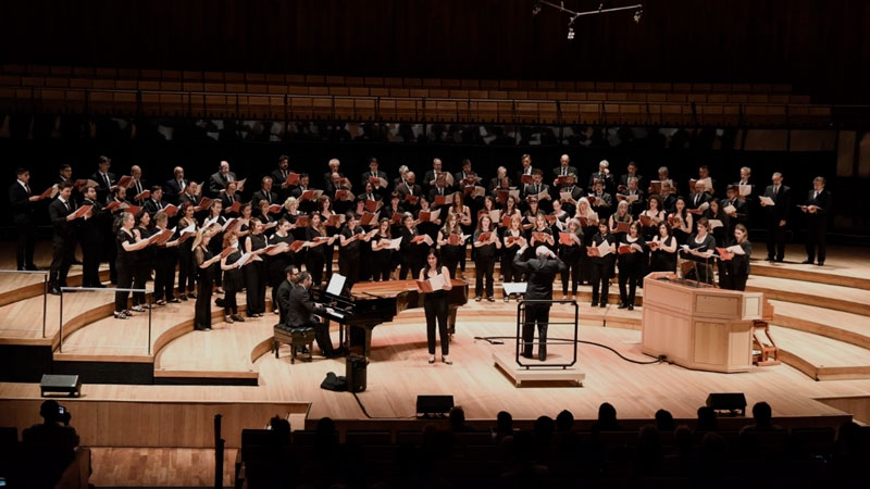El Coro Polifónico Evangélico Nacional dio un concierto en la Universidad de Buenos Aires