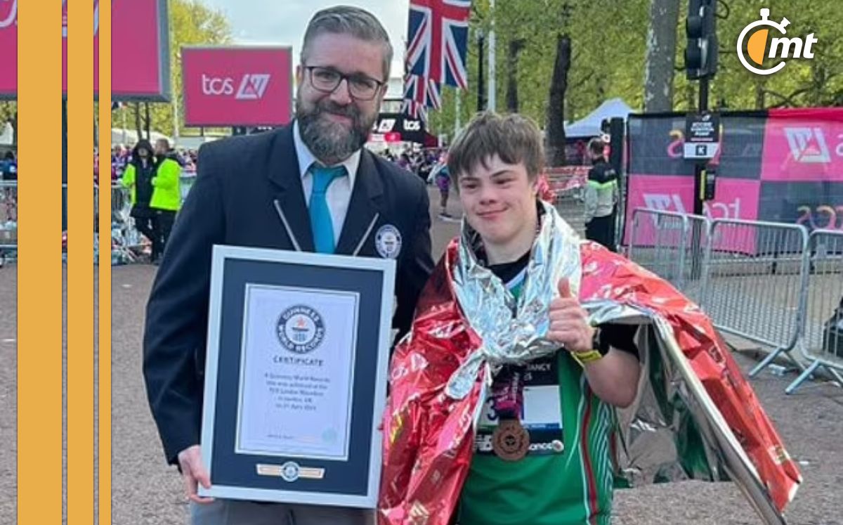 Lloyd Martin, el más joven en acabar un maratón con Síndrome de Down