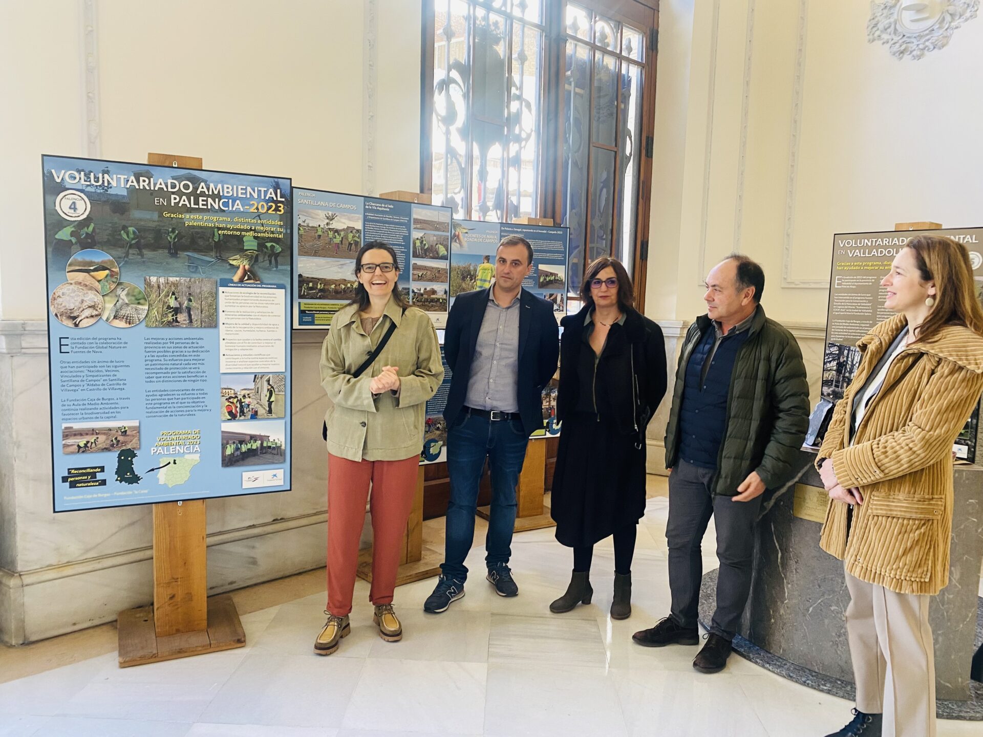 El vestíbulo de la Diputación estrena una exposición sobre voluntariado ambiental – Palencia en la Red