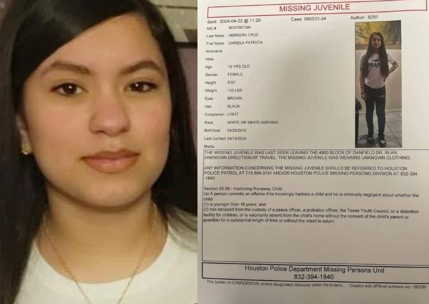 Encuentran a niña nicaragüense reportada como desaparecida en Houston, EEUU