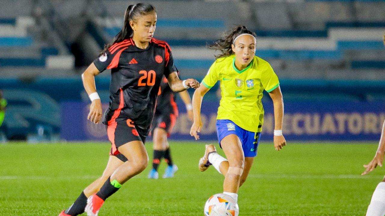 Colombia perdió el invicto en el Sudamericano Femenino Sub-20 contra Brasil