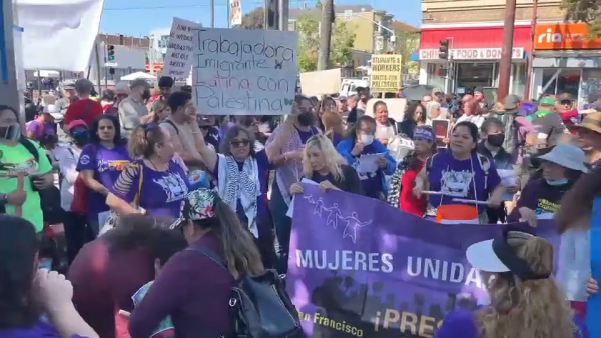 Marchas por el Día del Trabajador a lo largo del Área de la Bahía