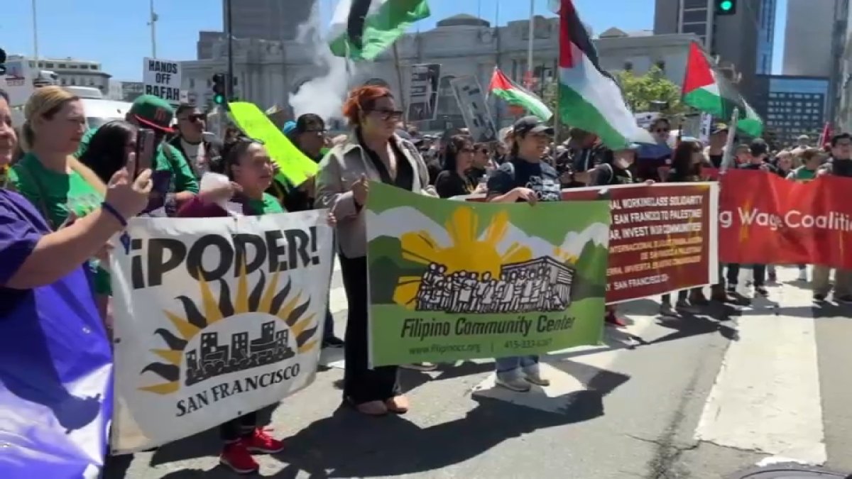 Trabajadores marchan por una reforma migratoria en San Francisco
