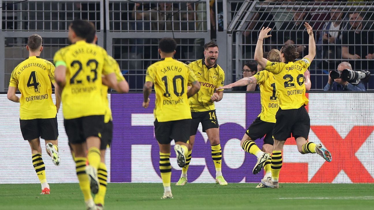 Dortmund toma la delantera en las semifinales de Champions