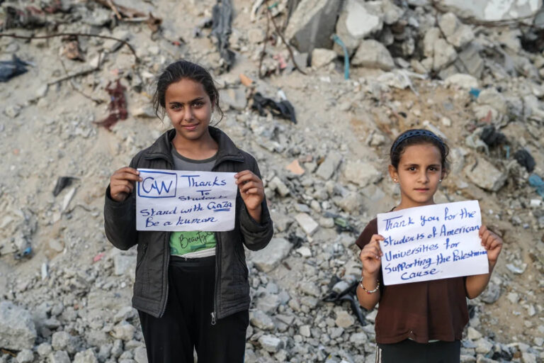 fotos-|-los-conmovedores-mensajes-de-agradecimiento-de-los-ninos-palestinos-a-los-estudiantes-de-eeuu