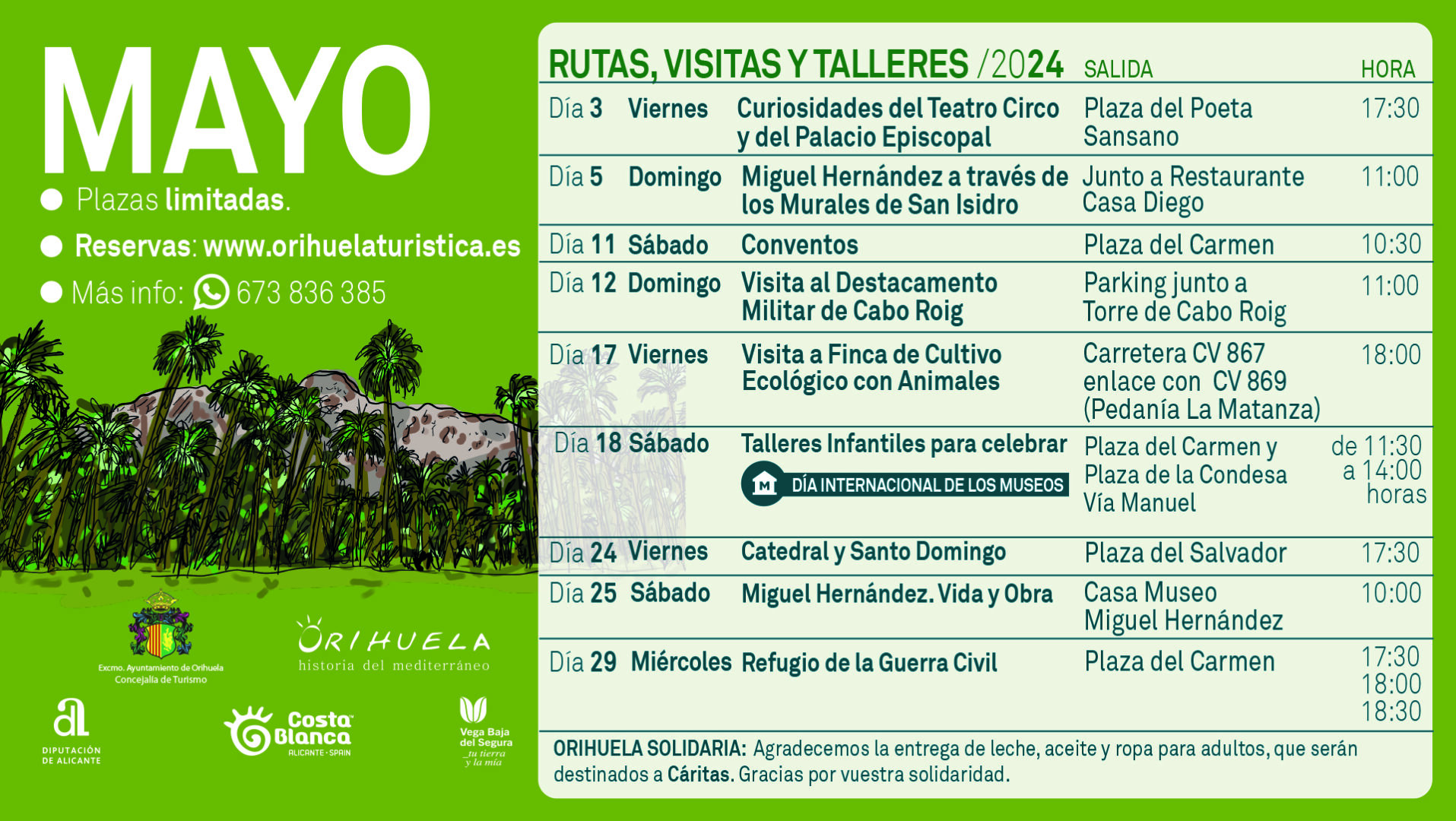 Orihuela, evento: Ruta turística guiada 'Curiosidades del Teatro Circo 'Atanasio Die' y del Palacio Episcopal'