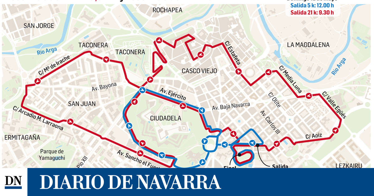 La Media Maratón de Pamplona, este próximo domingo 12 por la mañana
