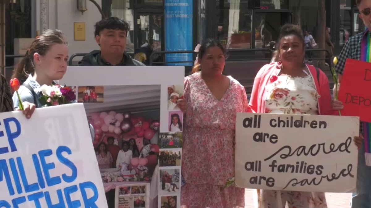 San Francisco: hispana celebra el Día de las Madres protestando ante el temor de ser deportada