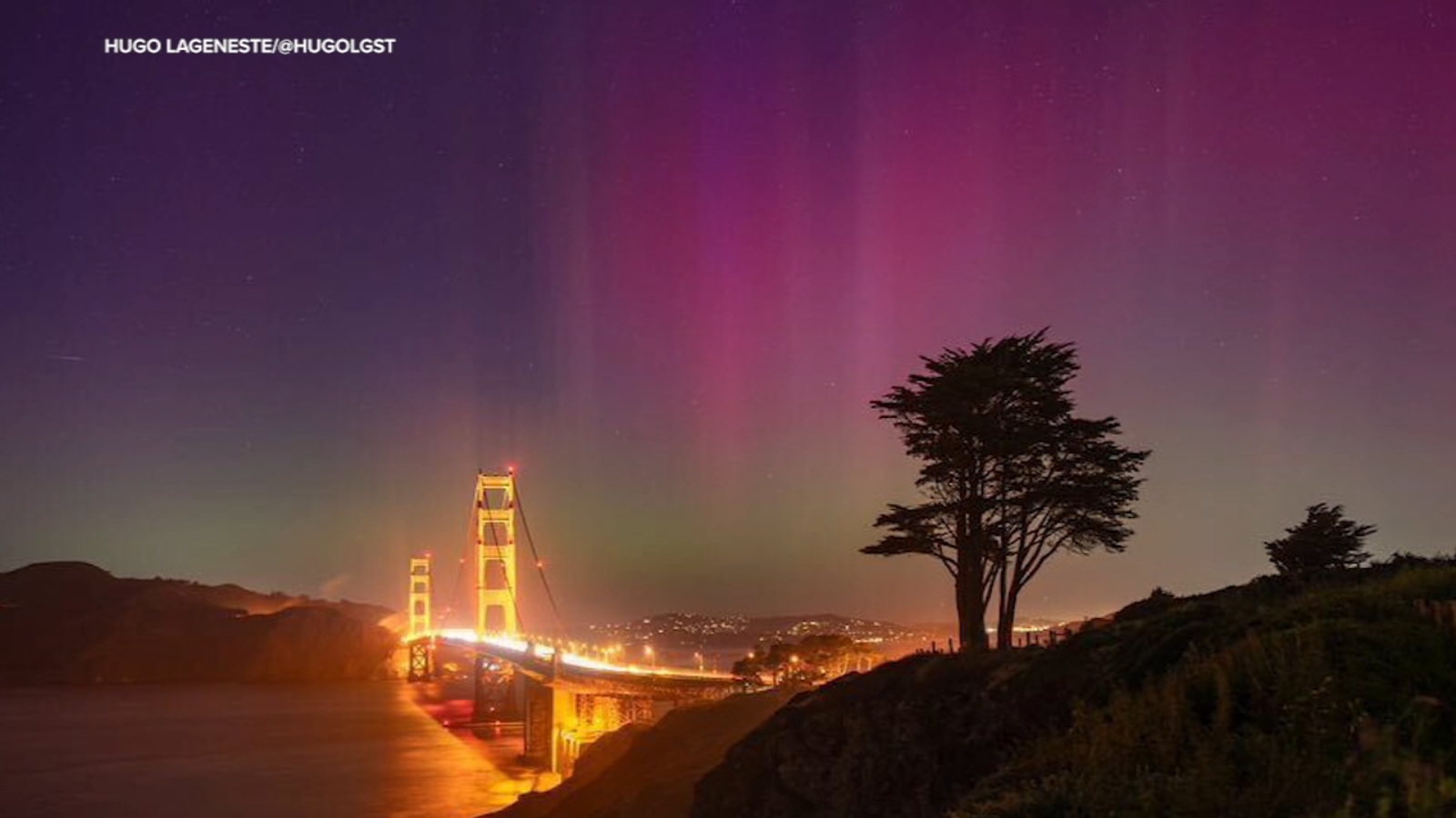 Northern Lights dazzle over Bay Area skies as solar storm continues tonight